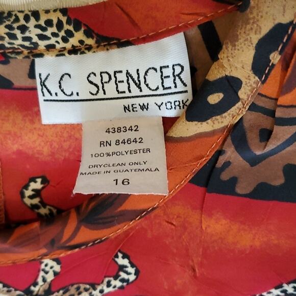 Midi Lined Dress with Sheer Vest size 16 - Picture 9 of 9